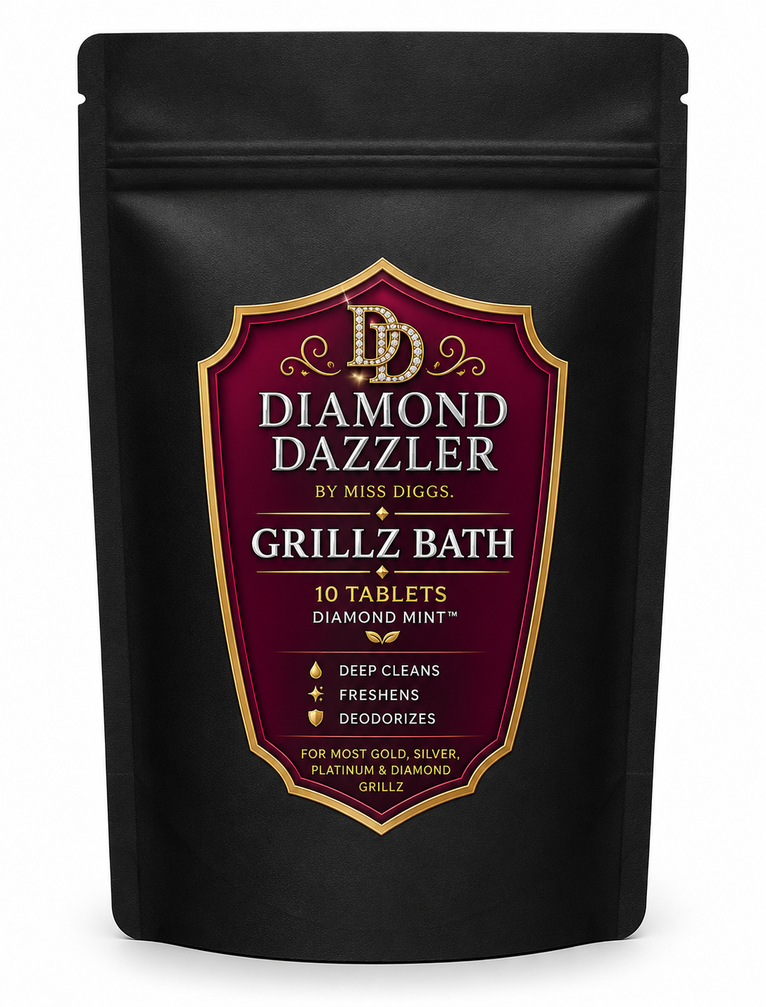 Diamond Dazzler Grillz Bath — Diamond Mint (12 Tablets)